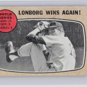 1968 Topps Lonborg Wins Again! #155 Sox