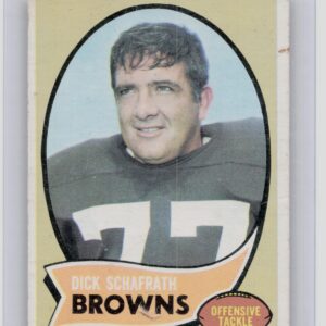1970 Topps Dick Schafrath #143 Browns