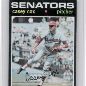 1971 Topps Casey Cox #82 Senators