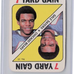 1971 Topps Gale Sayers #10 Bears Game Inserts
