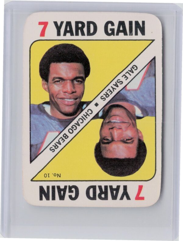 1971 Topps Gale Sayers #10 Bears Game Inserts