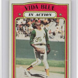 1972 Topps Vida Blue #170 Athletics