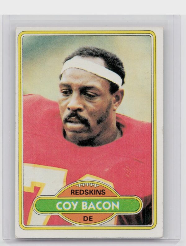 1980 Topps Coy Bacon #522 Redskins