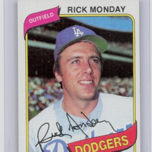 1980 Topps Rick Monday #465 Dodgers