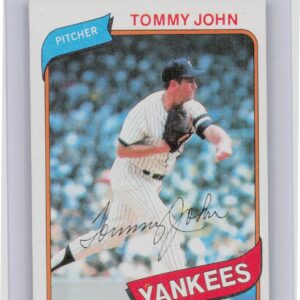 1980 Topps Tommy John #690 Yankees