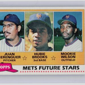 1981 Topps Mets Future Stars (Juan Berenguer / Hubie Brooks / Mookie Wilson) RC