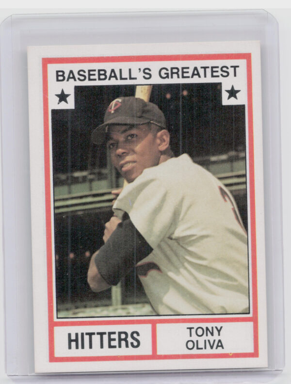 1982 TCMA Baseball's Greatest Hitters (White Back) Tony Oliva #10 Twins
