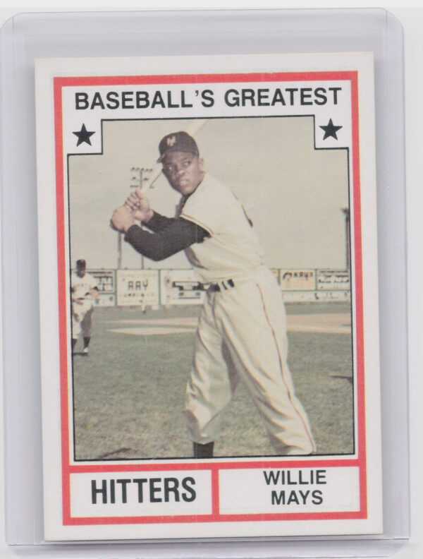1982 TCMA Baseball's Greatest Hitters (White Back) Willie Mays #6 Giants