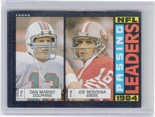 1985 Topps Dan Marino / Joe Montana #192 49ers