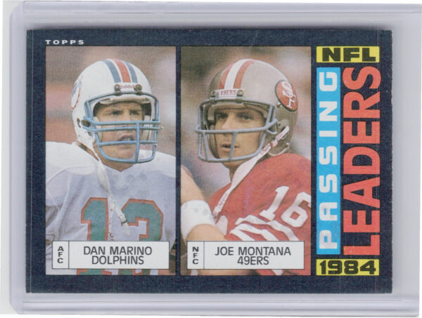 1985 Topps Dan Marino / Joe Montana #192 49ers