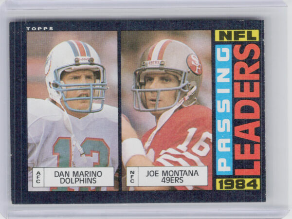 1985 Topps Dan Marino / Joe Montana #192 49ers