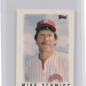 1986 Topps Major League Leaders Minis Mike Schmidt #55 Phillies