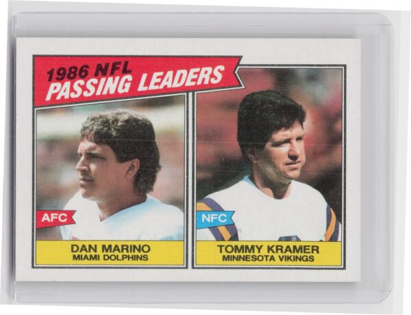 1987 Topps Dan Marino / Tommy Kramer VAR #227 Vikings