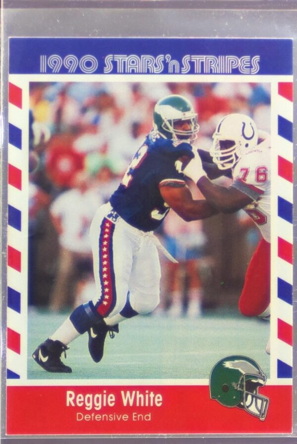 1990 Asher Candy Stars 'n Stripes Reggie White #78 Eagles