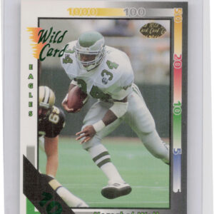 1992 Wild Card Herschel Walker 10 Stripe #428 Eagles