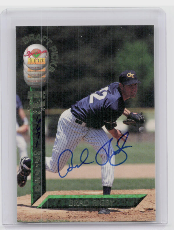 1994 Signature Rookies Draft Picks Brad Rigby AU SN7750 #34 Athletics Signatures