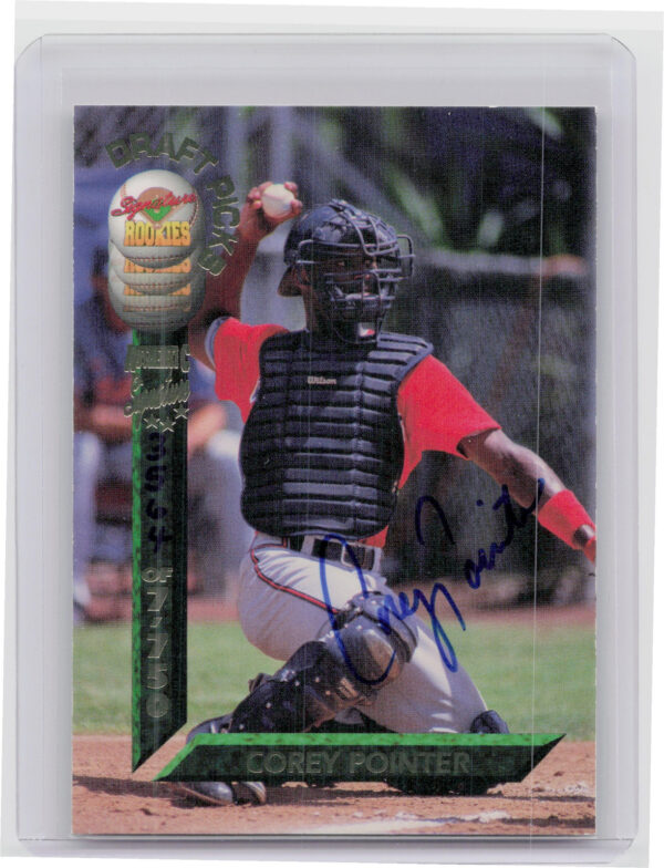 1994 Signature Rookies Draft Picks Corey Pointer AU SN7750 #41 Braves Signatures