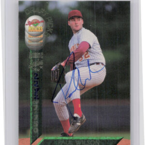 1994 Signature Rookies Draft Picks Paul Wilson AU SN7750 #2 Mets Signatures