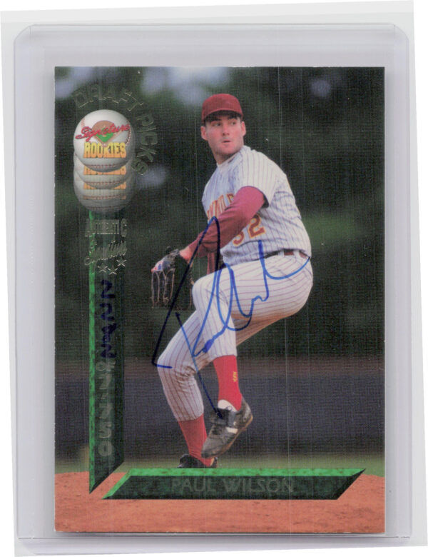 1994 Signature Rookies Draft Picks Paul Wilson AU SN7750 #2 Mets Signatures
