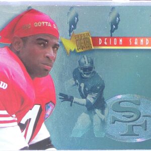 1995 Fleer Metal Deion Sanders #9 49ers Platinum Portraits