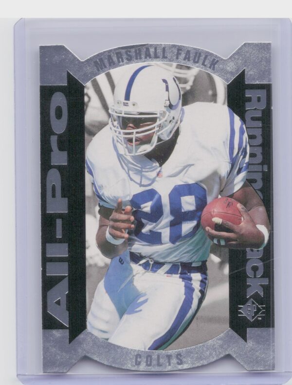 1995 SP Marshall Faulk #AP-1 Colts All Pros Die Cut