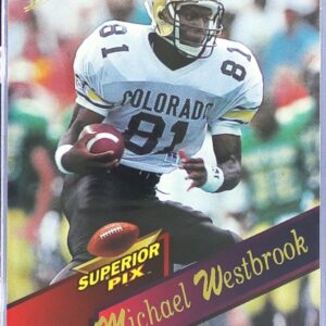 1995 Superior Pix Draft Michael Westbrook RC #4 Redskins