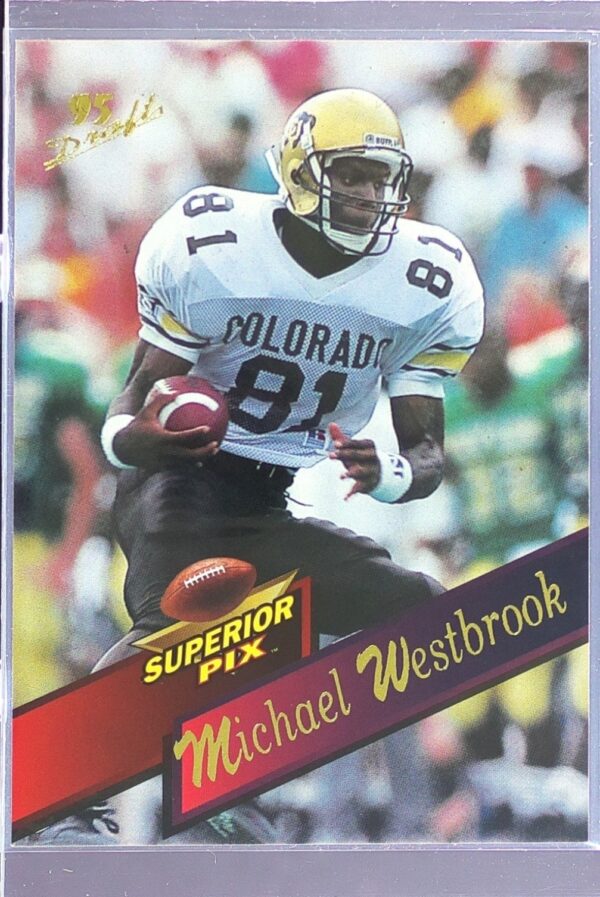 1995 Superior Pix Draft Michael Westbrook RC #4 Redskins