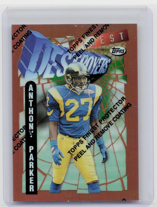 1996 Finest Anthony Parker Refractor #323 Rams