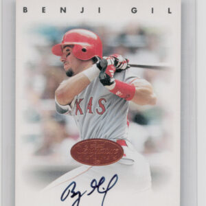 1996 Leaf Signature Series Benji Gil AU #NNO Rangers Autographs Bronze