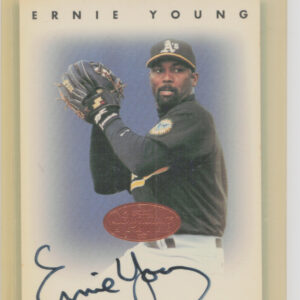 1996 Leaf Signature Series Ernie Young AU #NNO Athletics Autographs Bronze