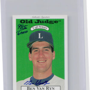 1996 Signature Rookies Old Judge Ben Van Ryn AU SN6000 #34 Dukes Signatures