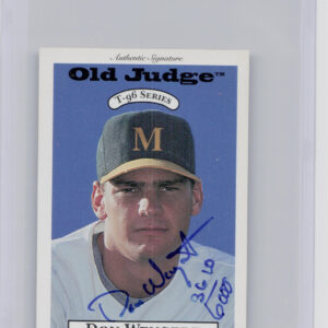 1996 Signature Rookies Old Judge Don Wengert AU SN6000 #36 Stars Signatures