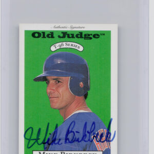 1996 Signature Rookies Old Judge Mike Birkbeck AU SN6000 #3 Mets Signatures