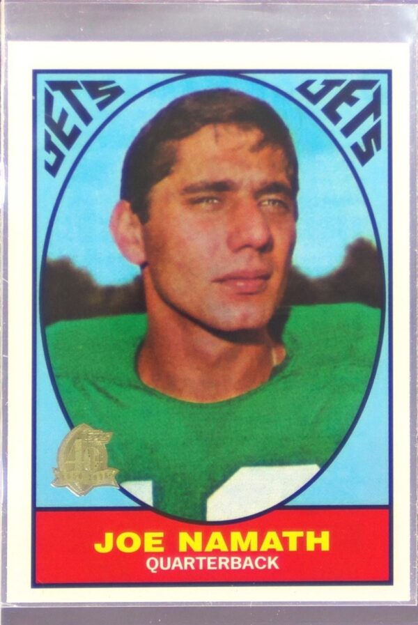 1996 Topps Joe Namath #98 Jets Joe Namath Reprints