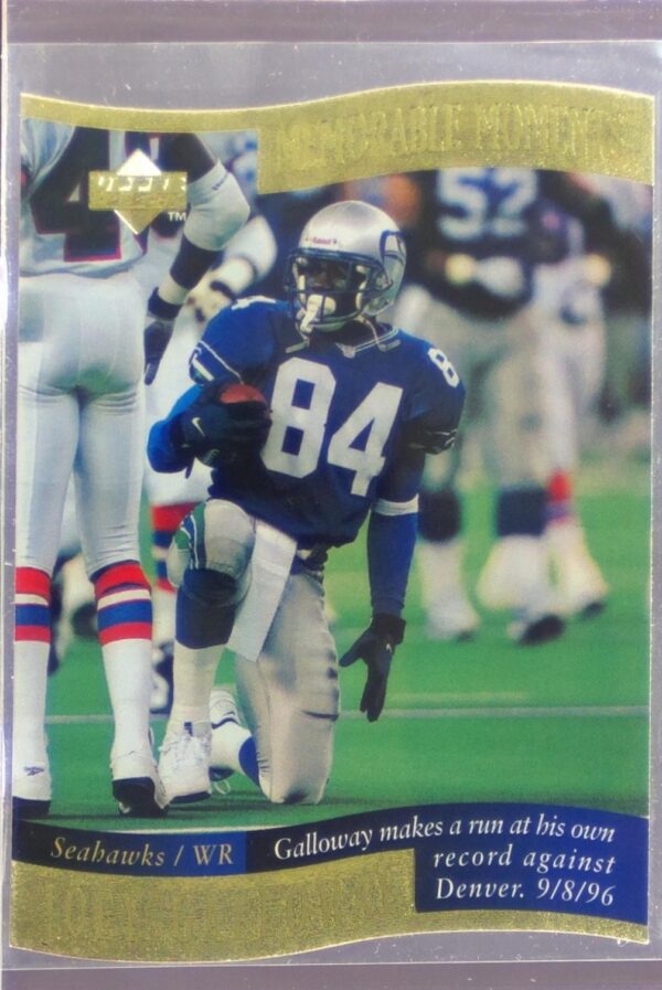 1997 Collector's Choice Joey Galloway #10 Seahawks Memorable Moments