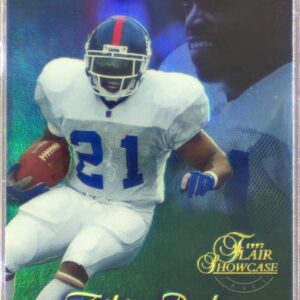 1997 Flair Showcase Tiki Barber Flair Showcase Row 1 (Grace) RC #46 Giants