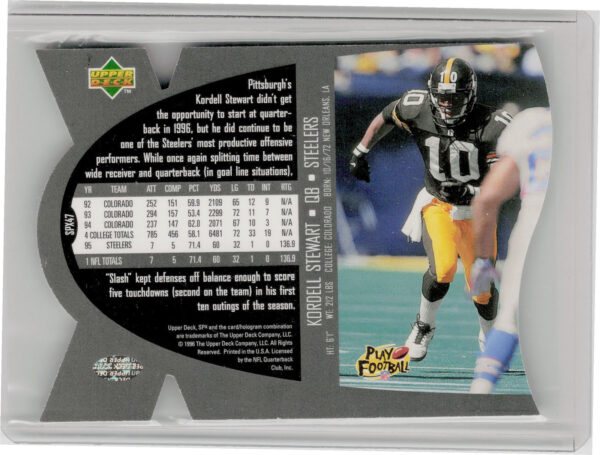 1997 SPx Kordell Stewart #SPX47 Steelers - Image 3