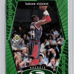 1998-99 UD Choice Hakeem Olajuwon #SQ10 Rockets StarQuest Green