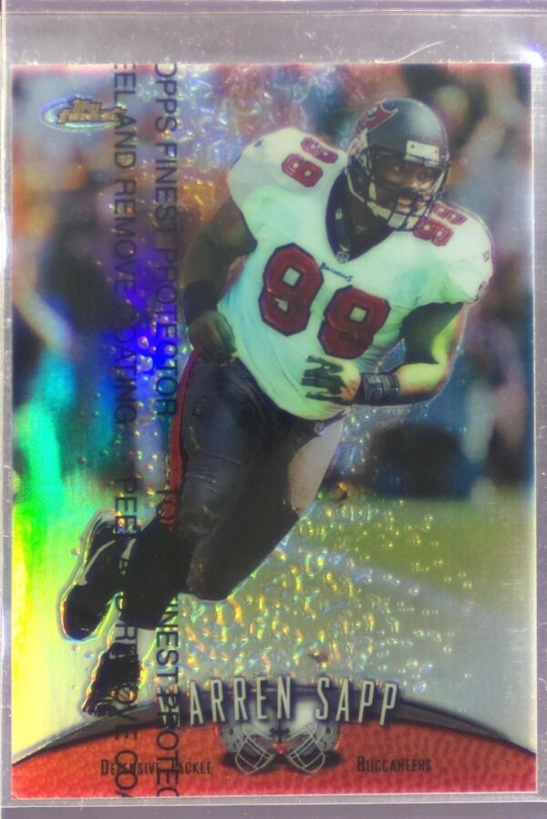1998 Finest Warren Sapp Refractor #51 Buccaneers