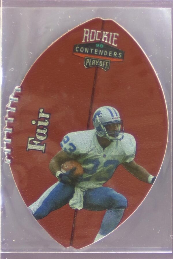 1998 Playoff Contenders Terry Fair #28 Lions Leather Die-Cut