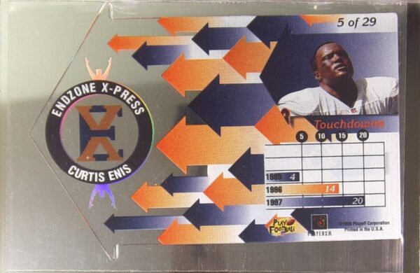 1998 Playoff Momentum SSD Hobby Curtis Enis RC #5 Bears Endzone X press - Image 3