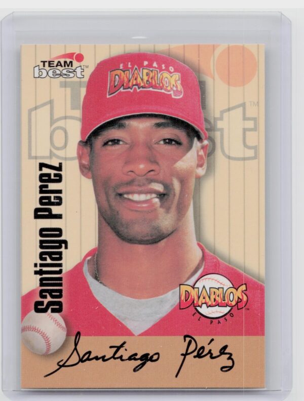 1998 Team Best Santiago Perez Auto #NNO Diablos Autographs Signature Series