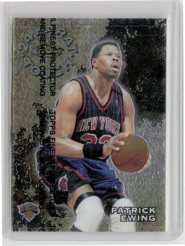 1999-00 Finest Patrick Ewing #KT4 Knicks 24 Karat Touch