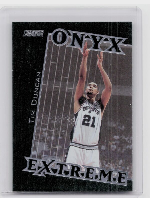 1999-00 Stadium Club Tim Duncan #OE10 Spurs Onyx Extreme