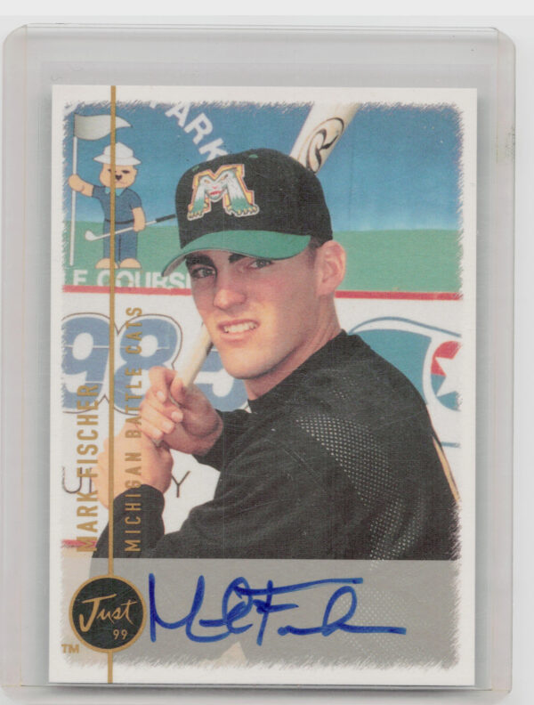 1999 Just Mark Fischer AU #NNO Cats Autographs