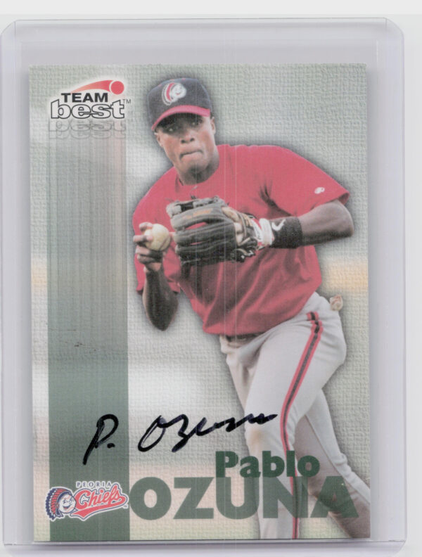 1999 Team Best Rookie Pablo Ozuna AU #NNO Chiefs Autographs