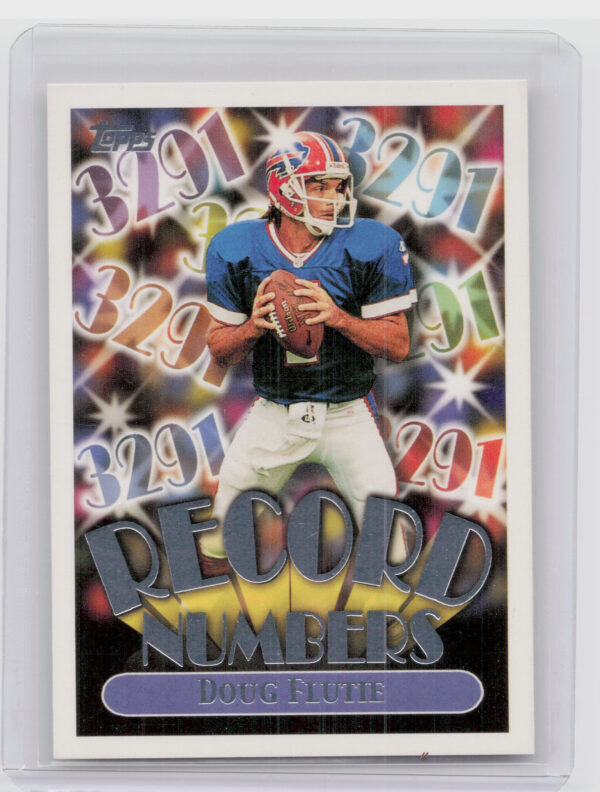 1999 Topps Doug Flutie #RN7 Bills Record Numbers Silver