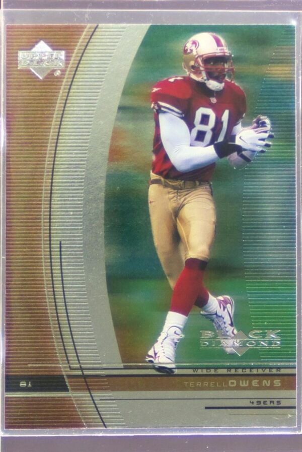 1999 UD Black Diamond Terrell Owens #94 49ers