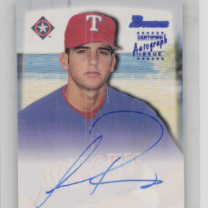 2000 Bowman Jason Romano AU #JR Rangers Autographs