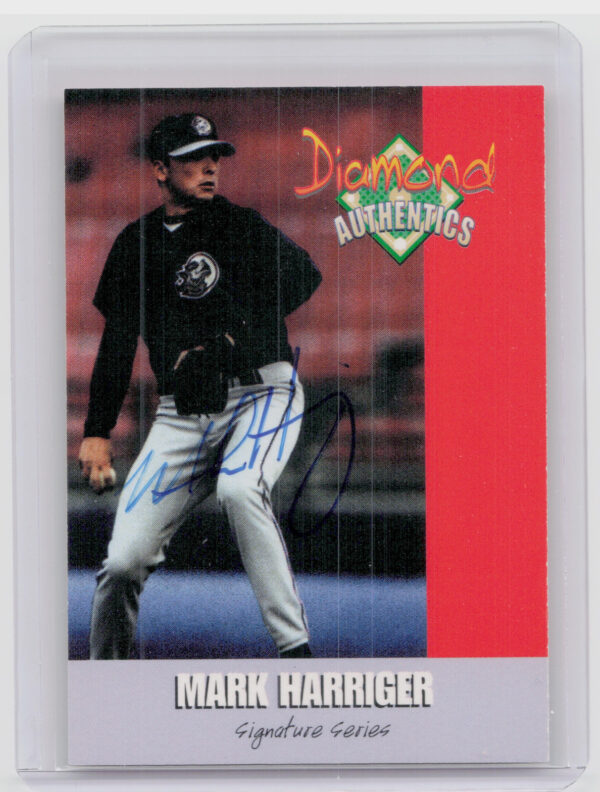 2000 Diamond Authentics Autographs Mark Harriger AU SN3250 #2 SeaWolves